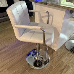 Three Stool Faux Leather