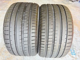 Two Tires 325/35/22 Yokohama Advan Sport With 100% Left just a few miles on it Full tread