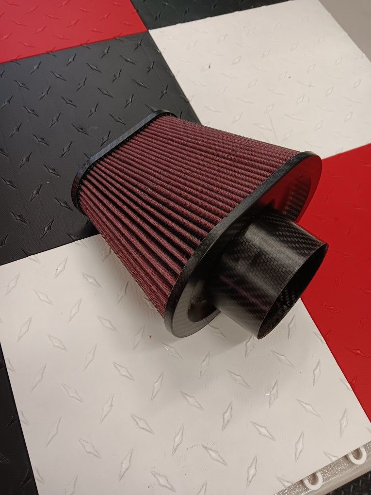 K&N High-Flow Carbon Fiber Filter - 63-3081 Intake Replacement - MINT