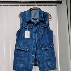 Women's Denim Vest 