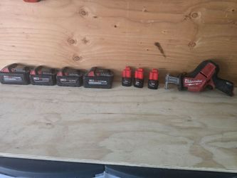 M12 saw and batteries m18 batteries all for $300obo