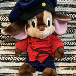 Vintage Sears 22” Fievel Mousekewitz An American Tail Plush 1986 Stuffed Animal