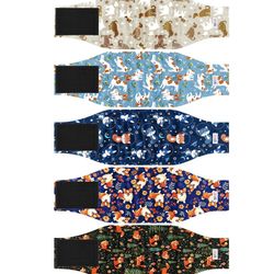 5 Pack Dog Diapers Male Reusable, Premium Belly Bands for Male Dogs, High Absorbing Dog Pee Wraps 