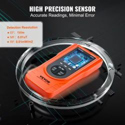 162# 3-in-1 EMF Meter, 5Hz - 3.5GHz, Handheld Rechargeable Electromagnetic Field Radiation Detector, Digital LCD EMF Tester for EF MF RF Home Inspecti