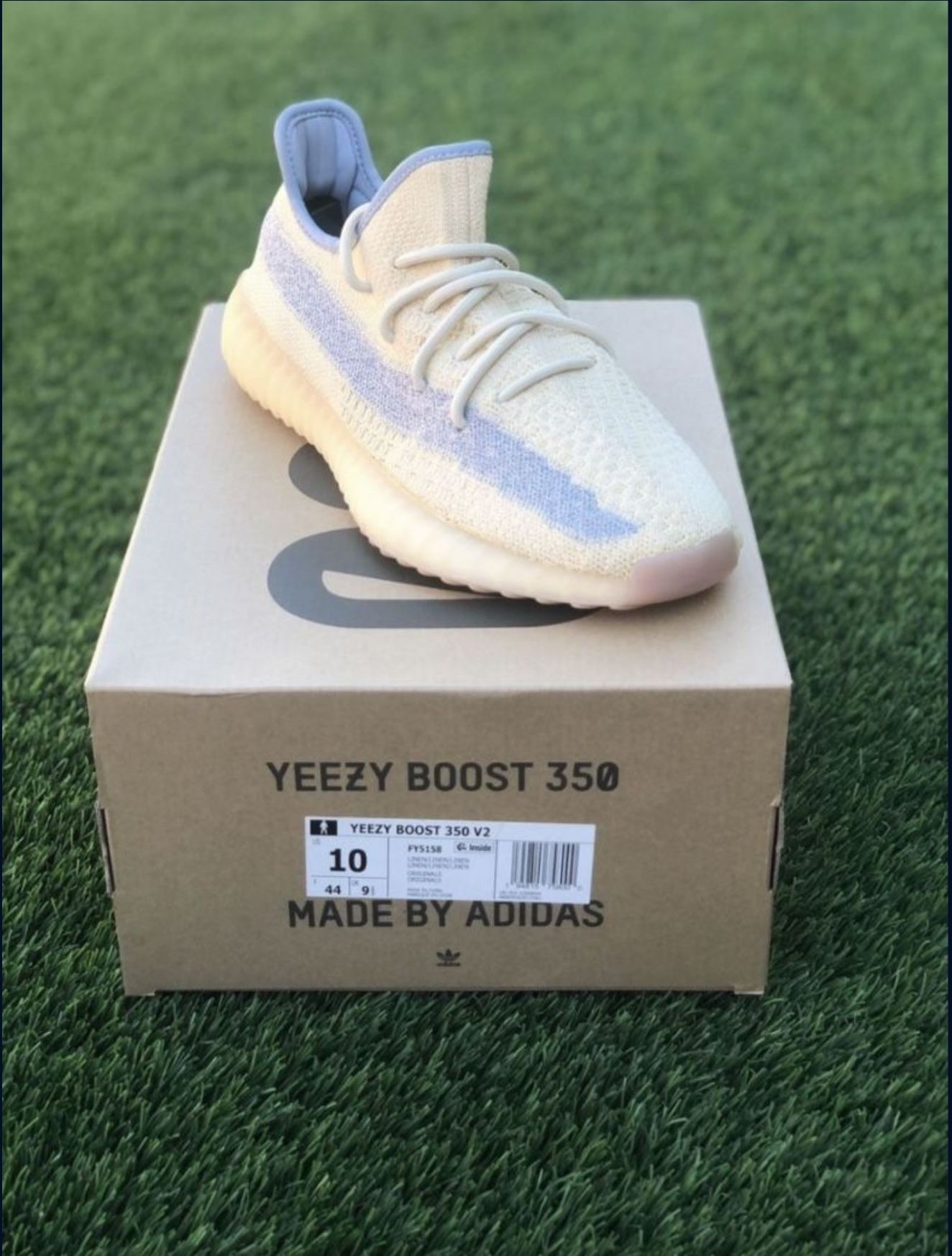 Yeezy Boosts 350 V2 - Linen Reflective 