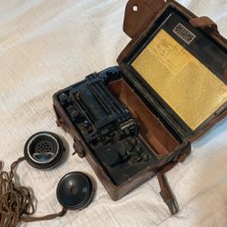 U.S. Army Signal Corps Telegraph Operator Set - Model 1914 Service Buzzer By Stromberg. Unit was tested and works. Pickup at kempsville library in Vir