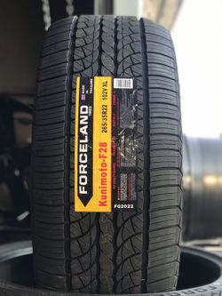 265/35r22 ForceLand New Tires $460 for full set