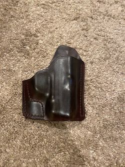 Custom Leather Pocket Holster for Smith & Wesson M&P Shield 9mm