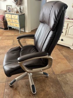 Brown office desk chair