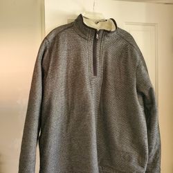 COAT - NEW WARM 1/4 ZIP SHERPA LINED PULLOVER 