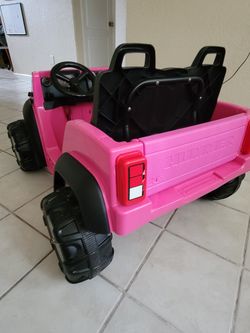 Pink hummer cheap power wheels
