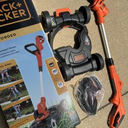 Black + Decker 3in1 Corded Compact Mower (Used good Condition)