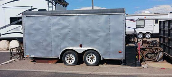 Box trailer  14 ft x 7 ft / with ramp