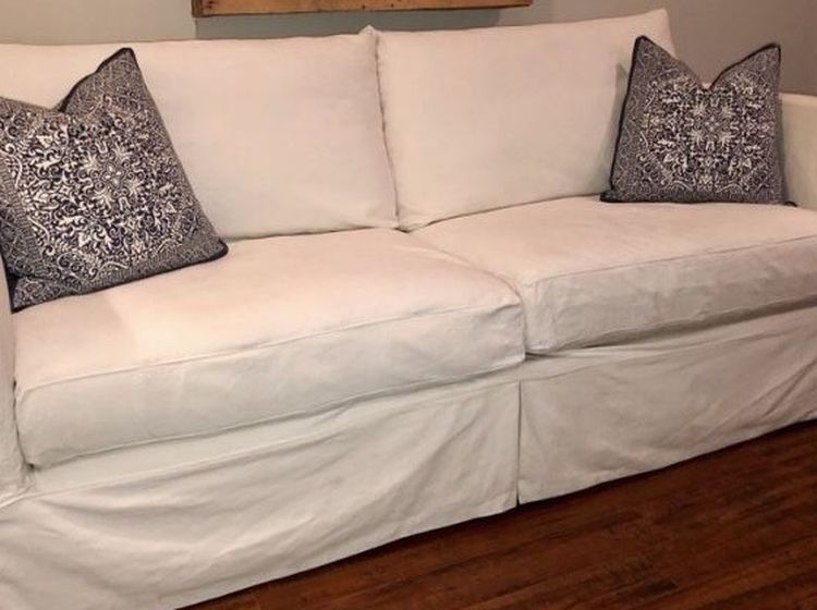 White Crate & Barrel Couch