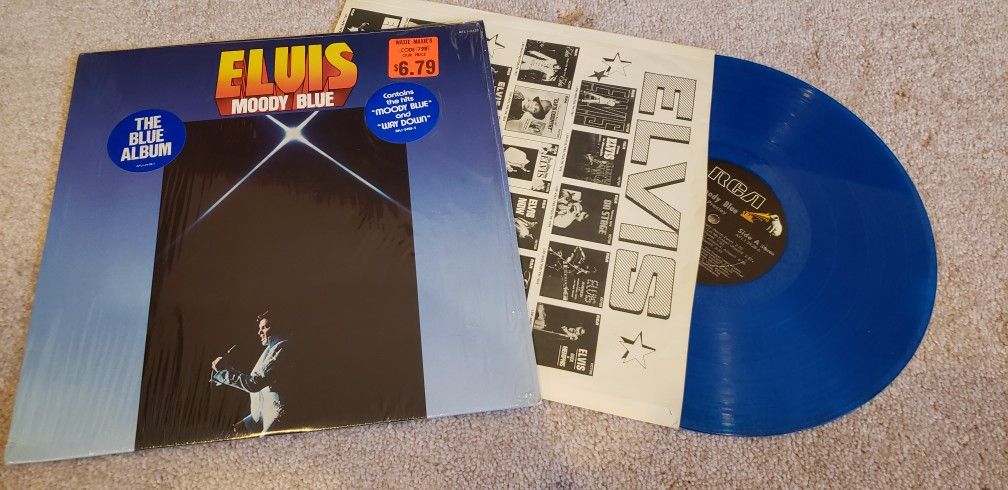 Elvis Presley Moody Blue vinyl record AQL1-2428 RCA Victo