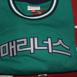 Custom Mitchell & Ness  Mariners "Korean  Jersey T-Shirt "