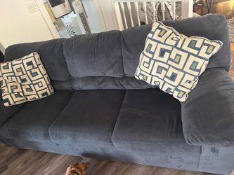 Blue couch set