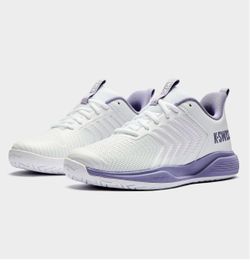 K-Swiss Women's Ultrashot Light Pickleball Tennis Shoes SZ 8 white purple