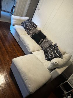 Cozey Couch + Storage Ottoman