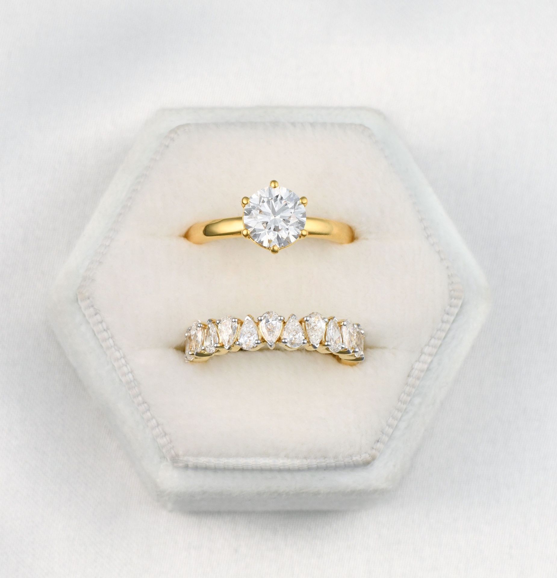 Set Diamond Engagement Rings 