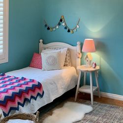 Pottery Barn Kids Twin Bed, Mattress, And Bedding 