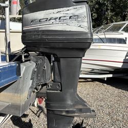 1997 Force 75 HP Long Shaft Outboard Super Low Hours Just Serviced