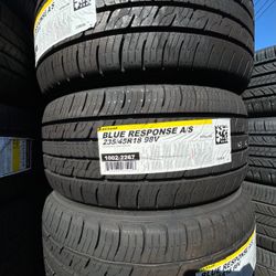 18” Dunlop Blue Response A/S Tires Deal. Brand New In Stock Now Size 235/45R18