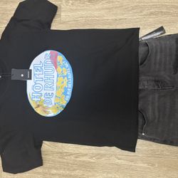 Aimri Hollywood California Jeans , Rhude Shirt 