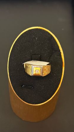 14k Solid Gold Men's Ring Natural Diamonds