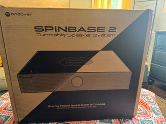 Andover Audio SpinBase 2 Speaker System – Black Upgrade your turntable setup with the Andover Audio SpinBase 2! Designed specifically for turntables,