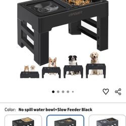 URPOWER 2-in-1 Elevated Slow Feeder