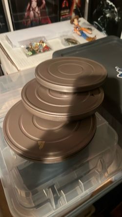 Metal Film Reel Cans Set of 3
