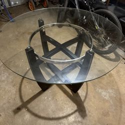 Round Glass Kitchen Table 