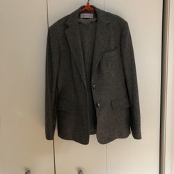 Vintage Evan Picone Gray Wool Suit Size 4