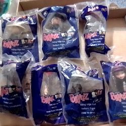 2002 -2003 McDonald's Happy Meal Toy Number 1-7 Set Of Bratz Dolls