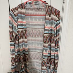 Colorful Cardigan Top