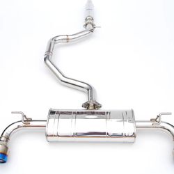 INVIDIA 13-21 VW GOLF GTI MK7 Q300 ROLLED TITANIUM TIPS FULL EXHAUST SYSTEM