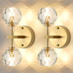 2 Pack Crystal Glam Wall Scones $75