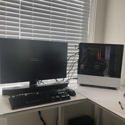 Custom Gaming Rig With Dell 27 Monitor,