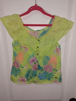 Girls Hawaiian Top Size 12/14