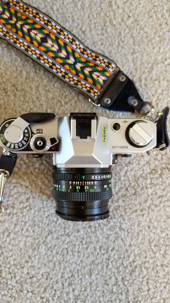 Canon AE-1 FILM Camera and Flash