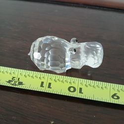 Swarovski crystal hippopotamus figurine 