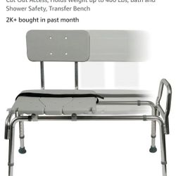 Brsnd New!! Shower Chair With Adjustable Seat