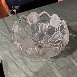 Crystal Candy Dish Or Serving Bowl