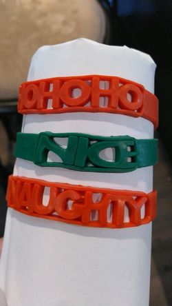 Rubber strechy xmass bracket sets