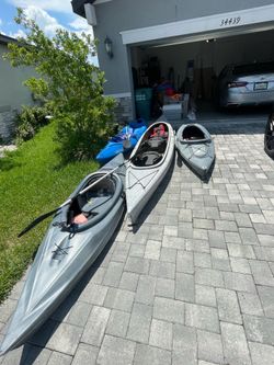 (4) fishing kayaks   Paddles and vests included