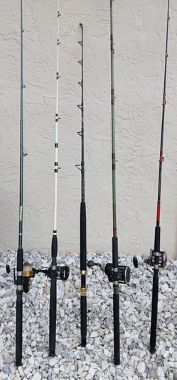 4 saltwater Fishing poles