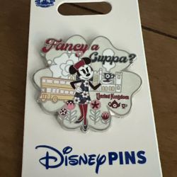 Disney Parks United Kingdom Epcot Minnie Mouse Fancy A Cuppa? 2024 Pin OE
