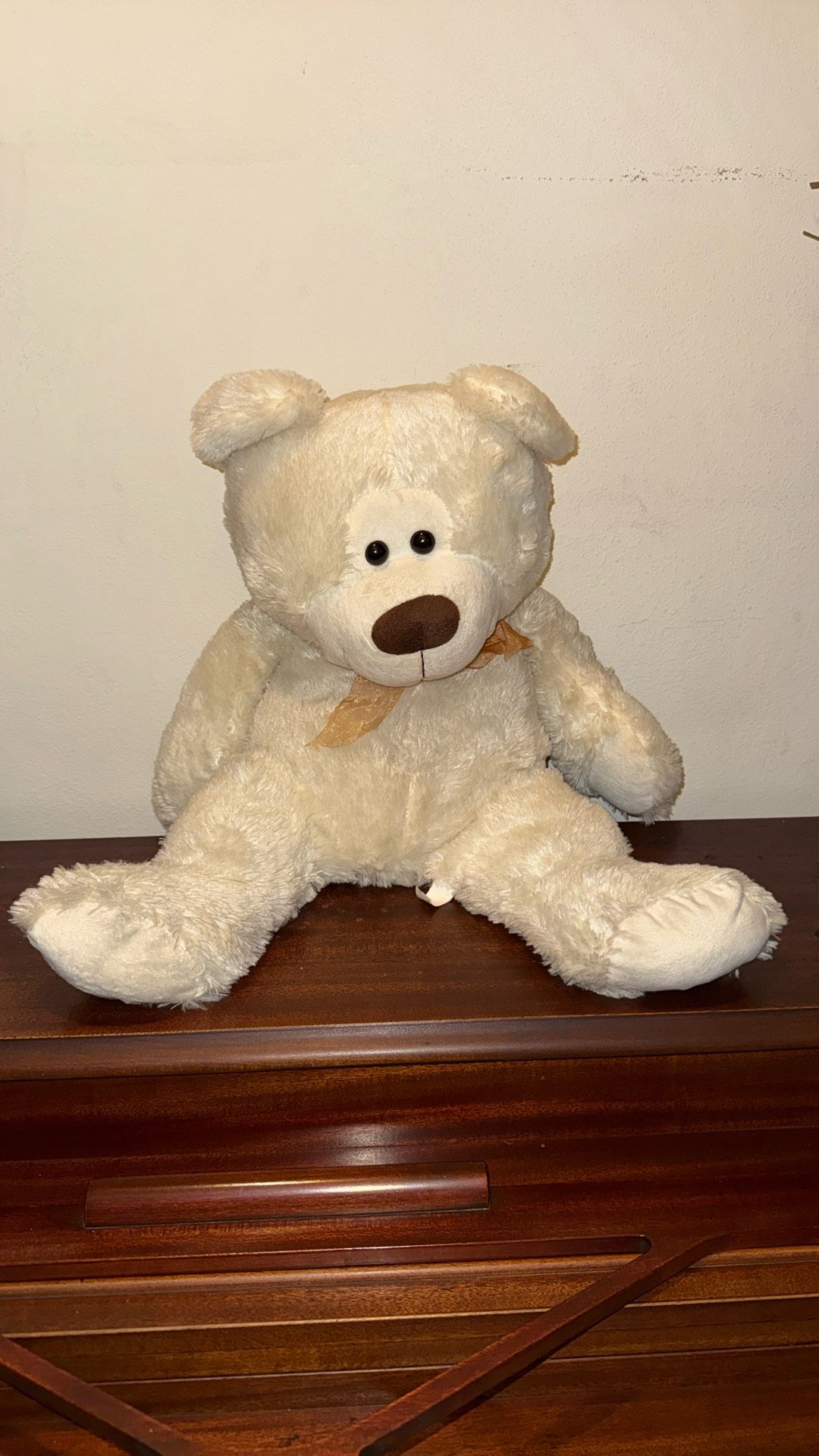 Cream Colored Stuffed Bear