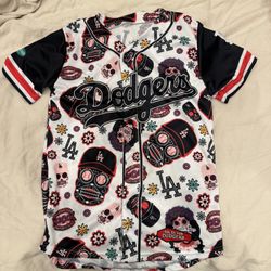DIA DE LOS DODGERS Jersey Shirt (Adult Small) 